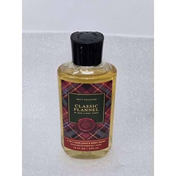 Bath & Body Works Men's Collection Classic Flannel 3-in-1 Hair Face & Body Wash - Picture 1 of 2